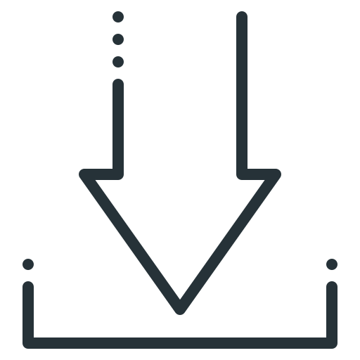 Arrow, down, download icon