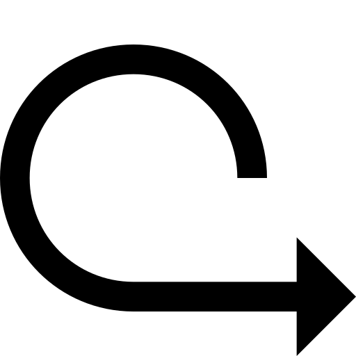 Arrow, direction, point, pointer, turn, u turn icon