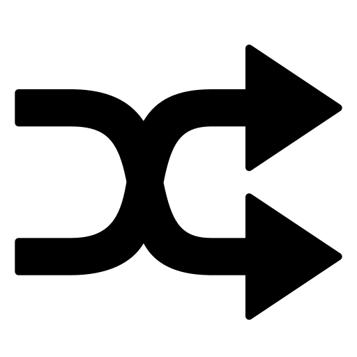 Arrow, shuffle icon