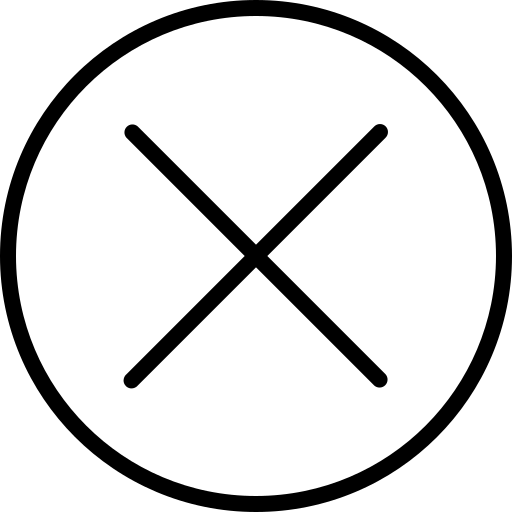 Cancel, delete, empty, remove icon
