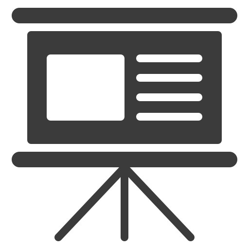 Education, lecture, presentation, teaching, training icon