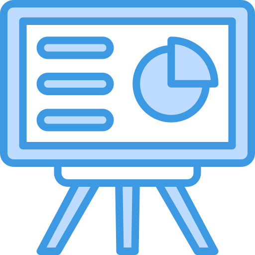Board, meeting, presentation, conference, information icon