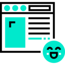 ui,interface,seo and web,miscellaneous,browser,website,internet,web,computing,web page,emoji,happy