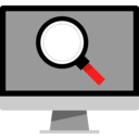 ui,computer,magnifying glass,monitor,screen,loupe ok 