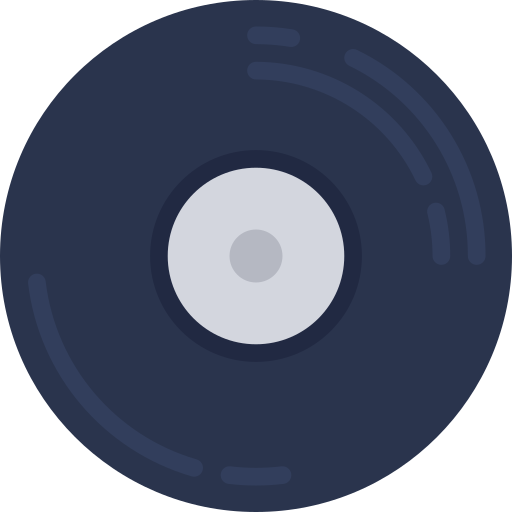 Hipster, music, on trend, record icon