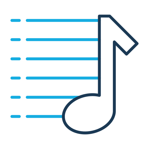 Audio, melody, music, sound icon