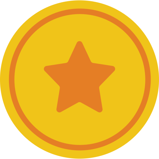 Audio, media, media player, music, star, video player icon