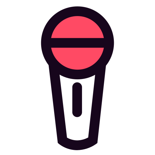 Mic, music, sing, sound, voice icon
