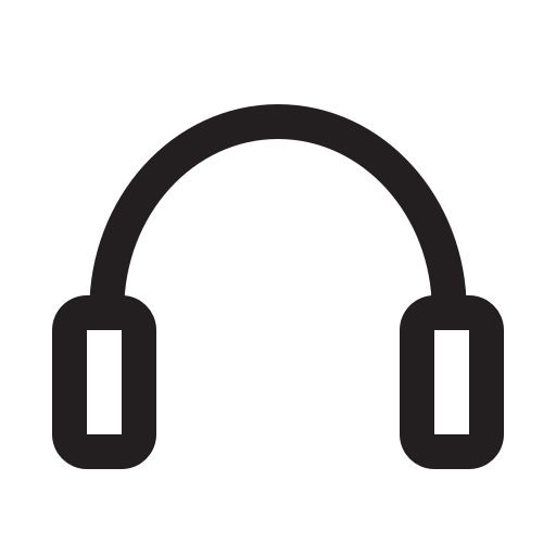 Headset, music, music player icon