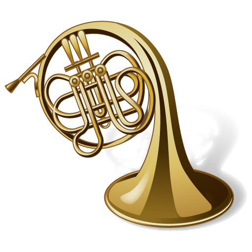 Horn, instrument, music, trumpet, tuba icon