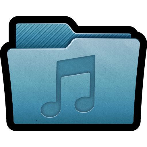 Audio, folder, mac, mp3, music, sound, multimedia icon
