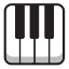 Piano keyboard icon 64x64