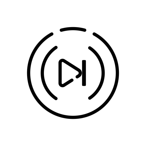 Play, media, music, skip, next icon