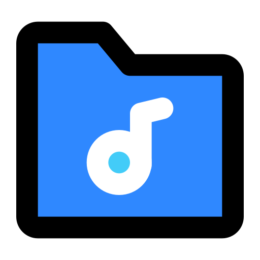 Folder, music icon