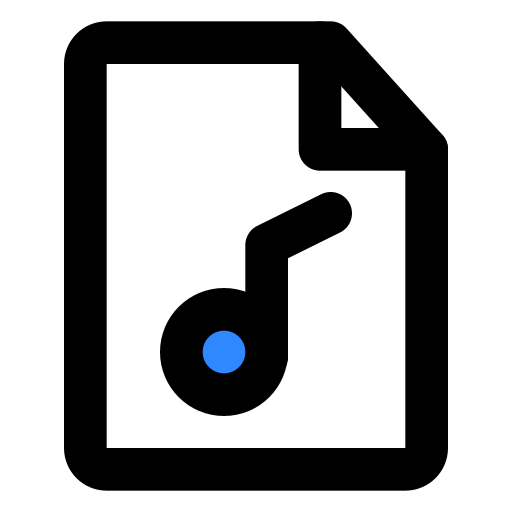 File, music icon