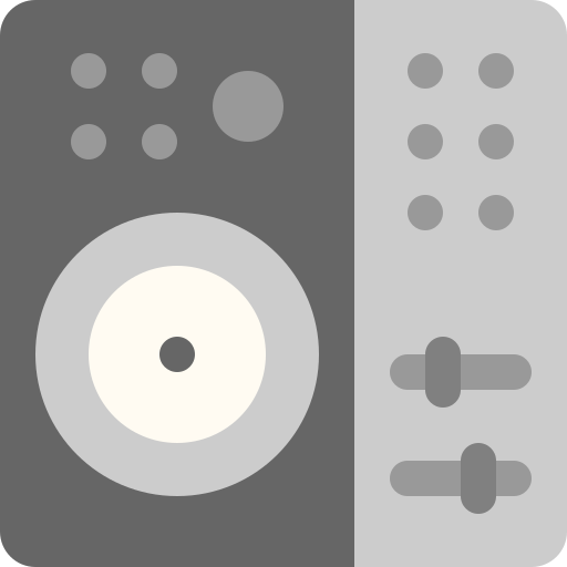 Dj, mixer, music, sound, audio icon