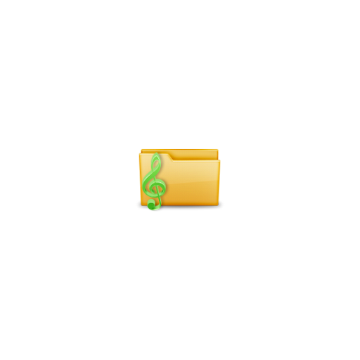 Folder, music icon