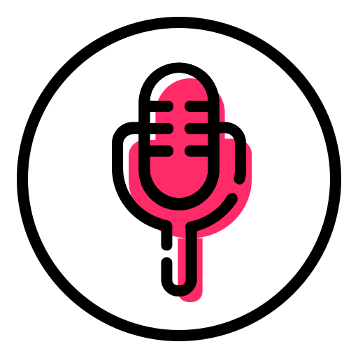 Microphone, speaker, funnel, mike, shaft icon