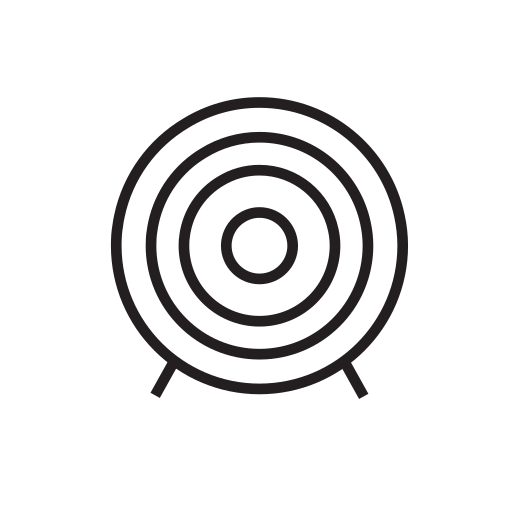 Goal, target icon