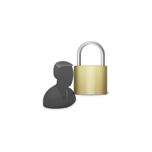 Control, padlock, user icon