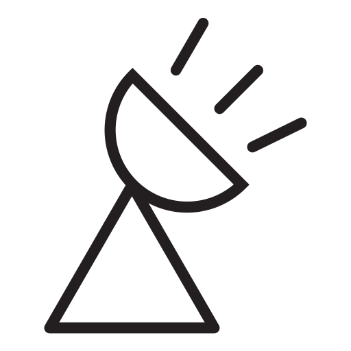 Comunication, right, radio, antenna icon
