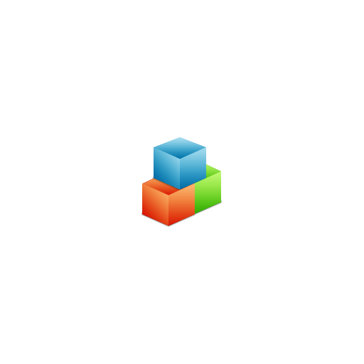 Blocks, boxes, modules, organize icon