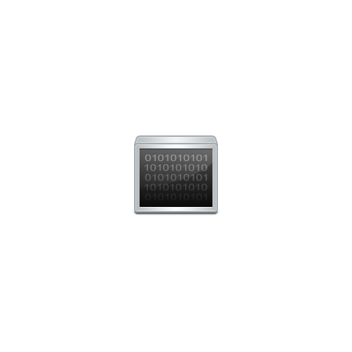 Binary, programming icon