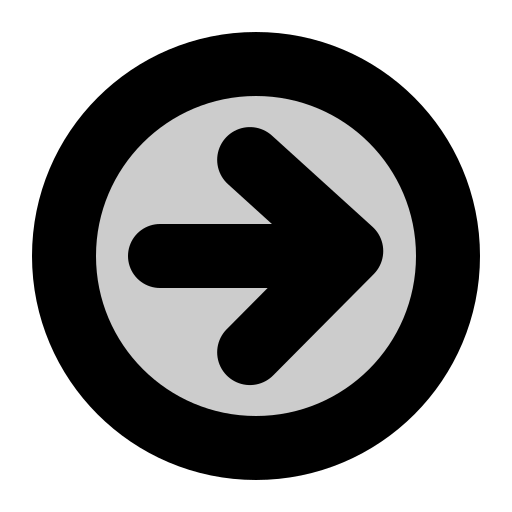 Arrow, direction, right icon