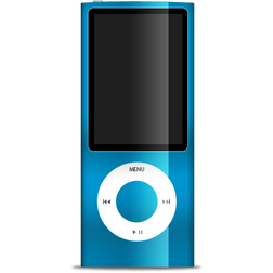 Nano, ipod, blue icon
