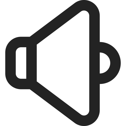 Speaker, sound, audio, volume icon