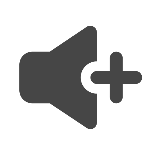 Audio, increase, level, sound, volume, music icon