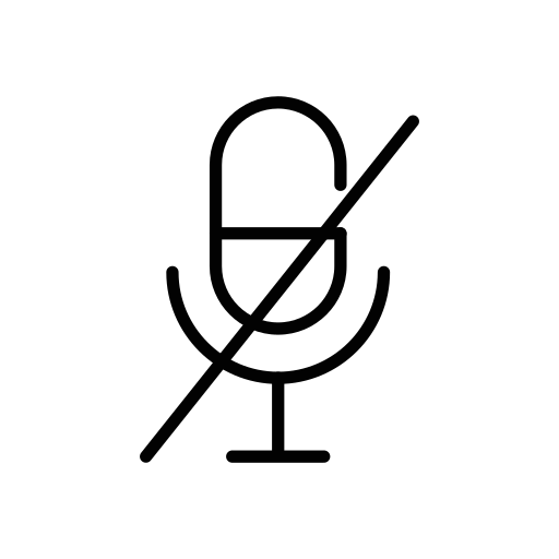 Microphone, mute, mic, voice, record, sound, audio icon