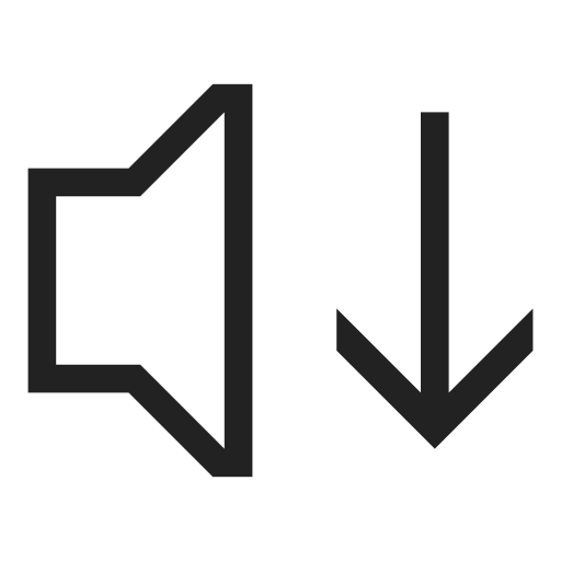 Audio, down, multimedia, sound, control, media, setting icon