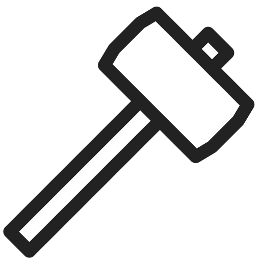 Mallet, construction, equipment, repair, tool, tools icon