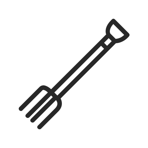 Pitchfork, agriculture, farm, garden, gardening, tool, tools icon