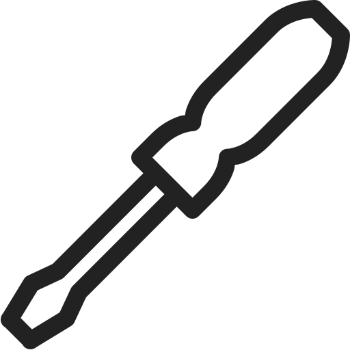 Construction, equipment, screwdriver, tool, repair, tools icon