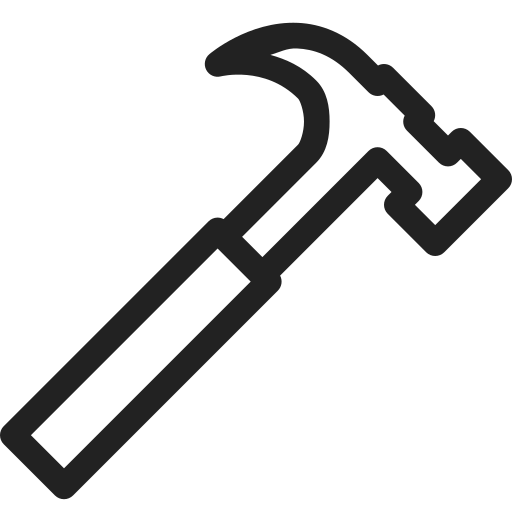 Construction, equipment, hammer, tool, repair, tools icon