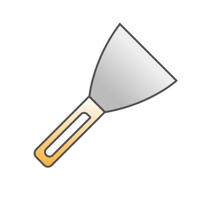 Build, instrument, repair, shovel, spatula, tool, tools icon