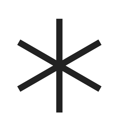 Asterisk, edit, editor, format, text, tool icon