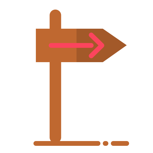 Camping, forest, holidays, nature, sign board, tools icon