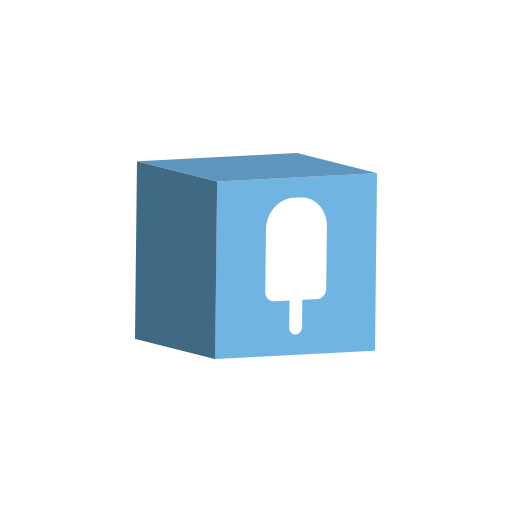Cube, fancy, media, set, social icon