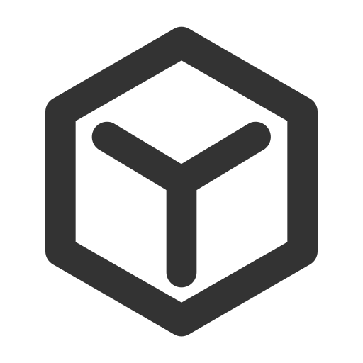 Molecular, lattice, physics, cube icon