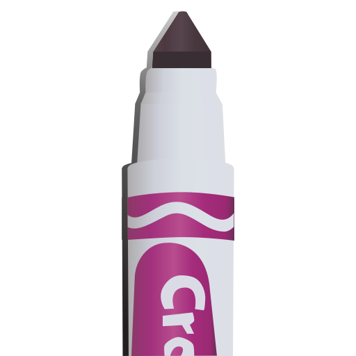 Marker, marker tip, purple marker icon
