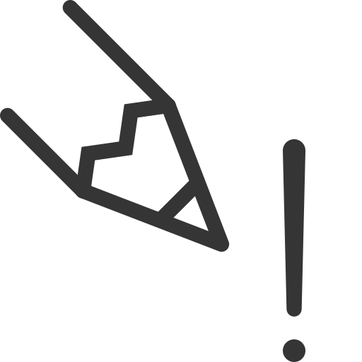Edit, exclamation, mark, pencil, write icon