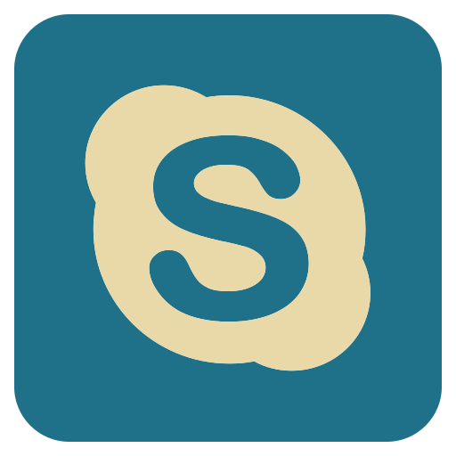 Media, skype, social icon