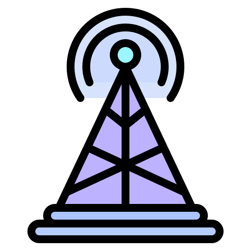 Antenna, broadcast, broadcasting, radio, signal, transmission, wifi icon