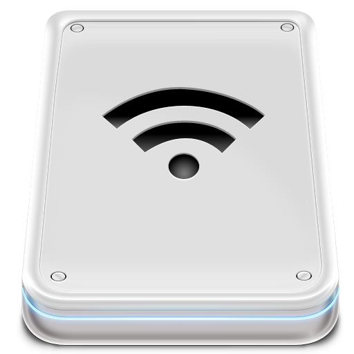 Disk, drive, harddisk, wifi icon
