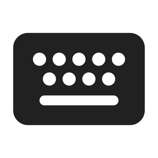 Ic, fluent, keyboard, filled icon