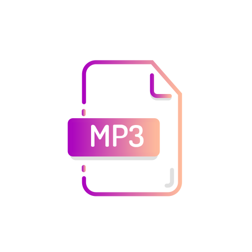Extenstion, file, format, mp3 icon