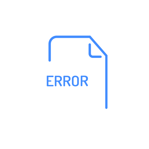 Extenstion, file, error icon